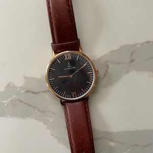 Kapten & son campus 40mm black and brown watch